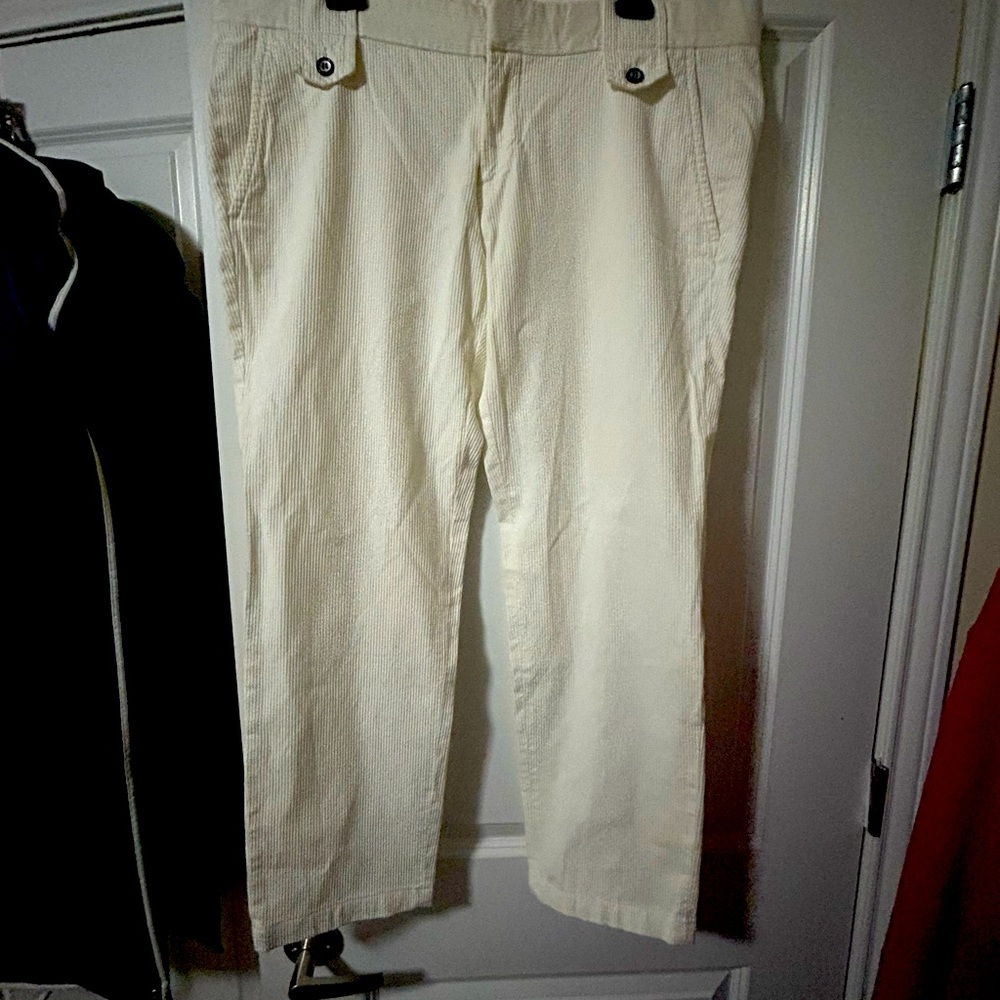 Gucci corduroy white fall pants size 54 R